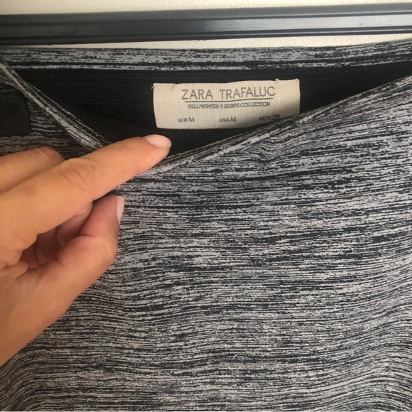 Black grey and white pull on pencil skirt. - Picture 4 of 8